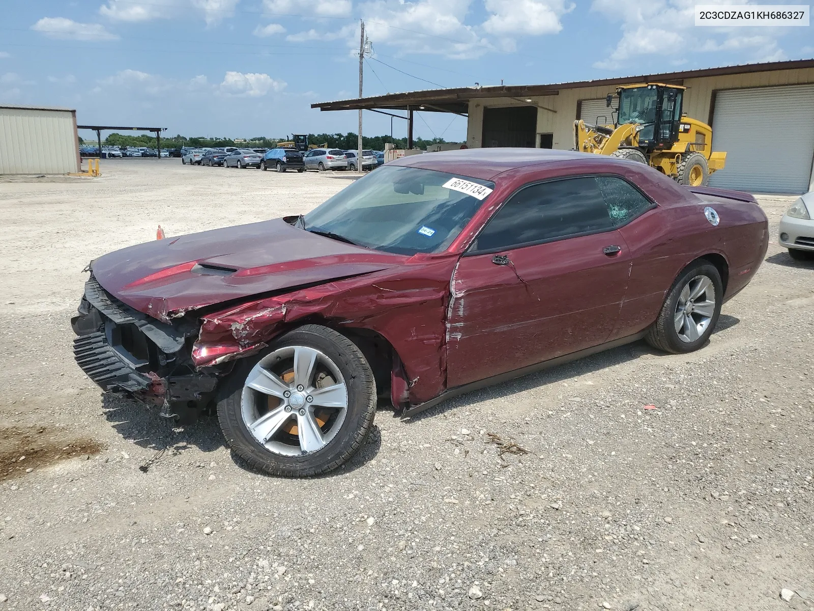 2019 Dodge Challenger Sxt VIN: 2C3CDZAG1KH686327 Lot: 66151134