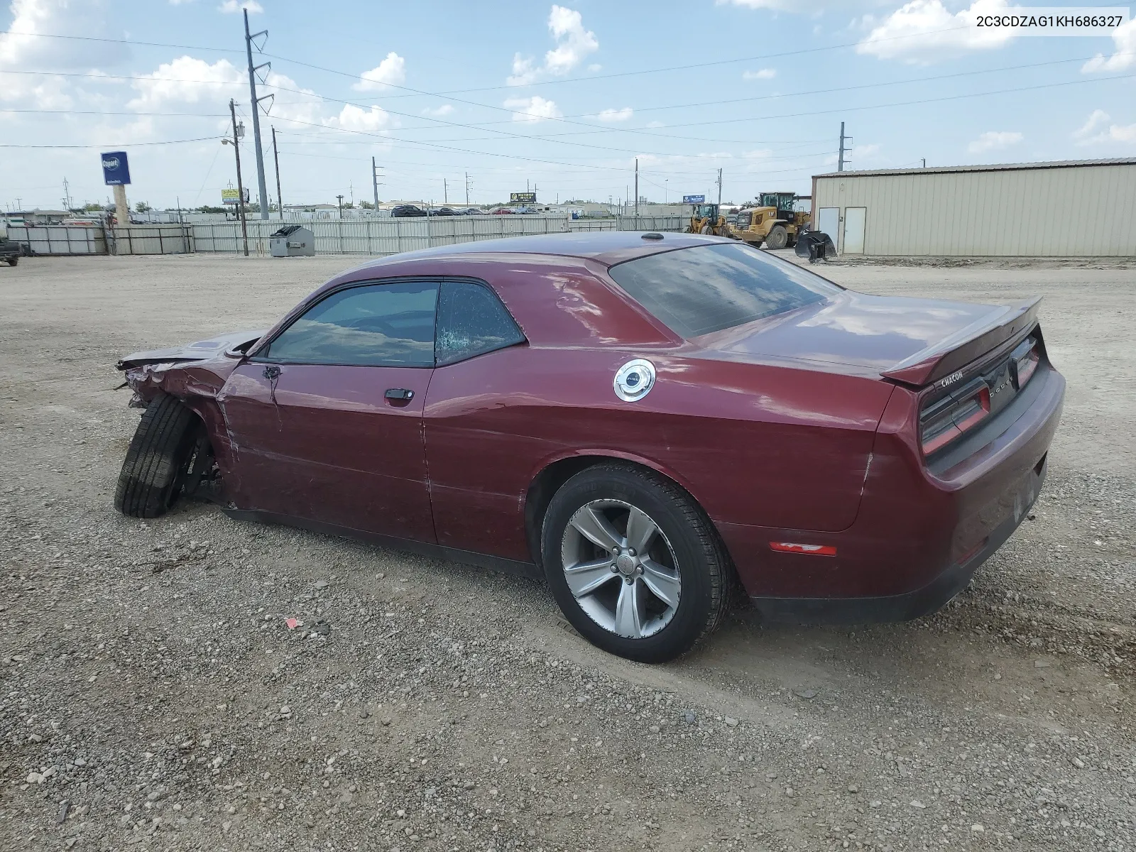 2019 Dodge Challenger Sxt VIN: 2C3CDZAG1KH686327 Lot: 66151134