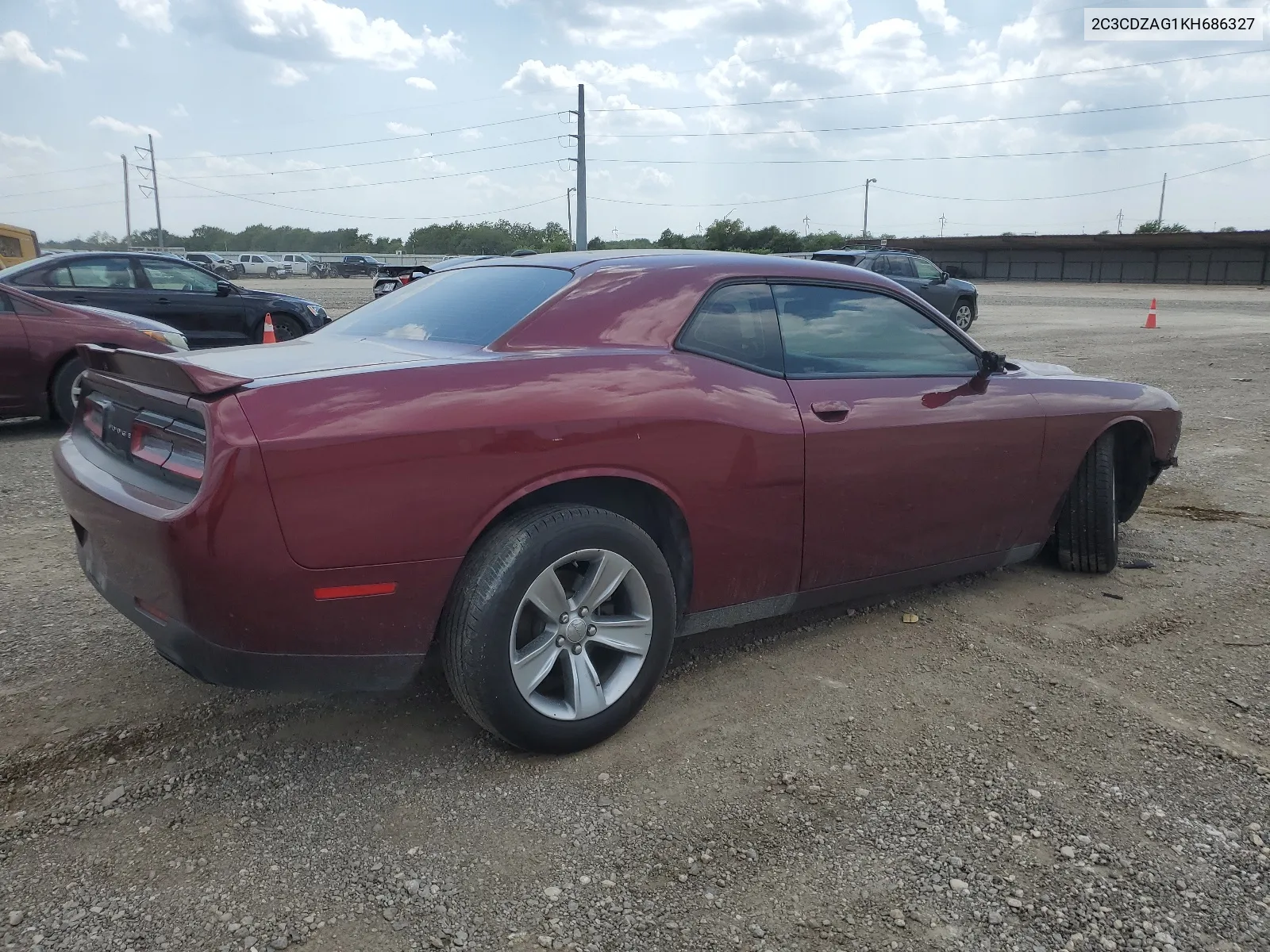 2019 Dodge Challenger Sxt VIN: 2C3CDZAG1KH686327 Lot: 66151134