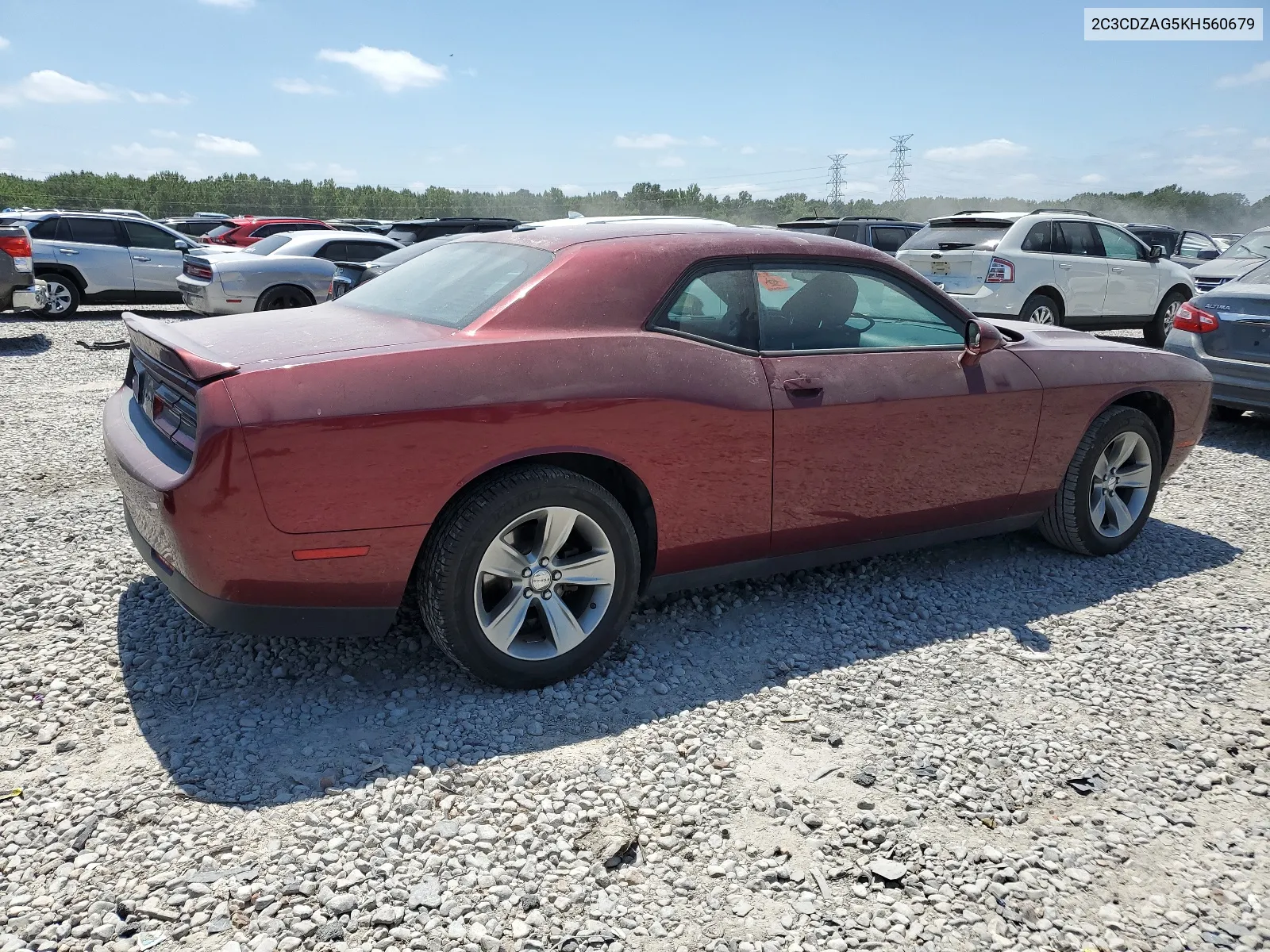 2019 Dodge Challenger Sxt VIN: 2C3CDZAG5KH560679 Lot: 66227574