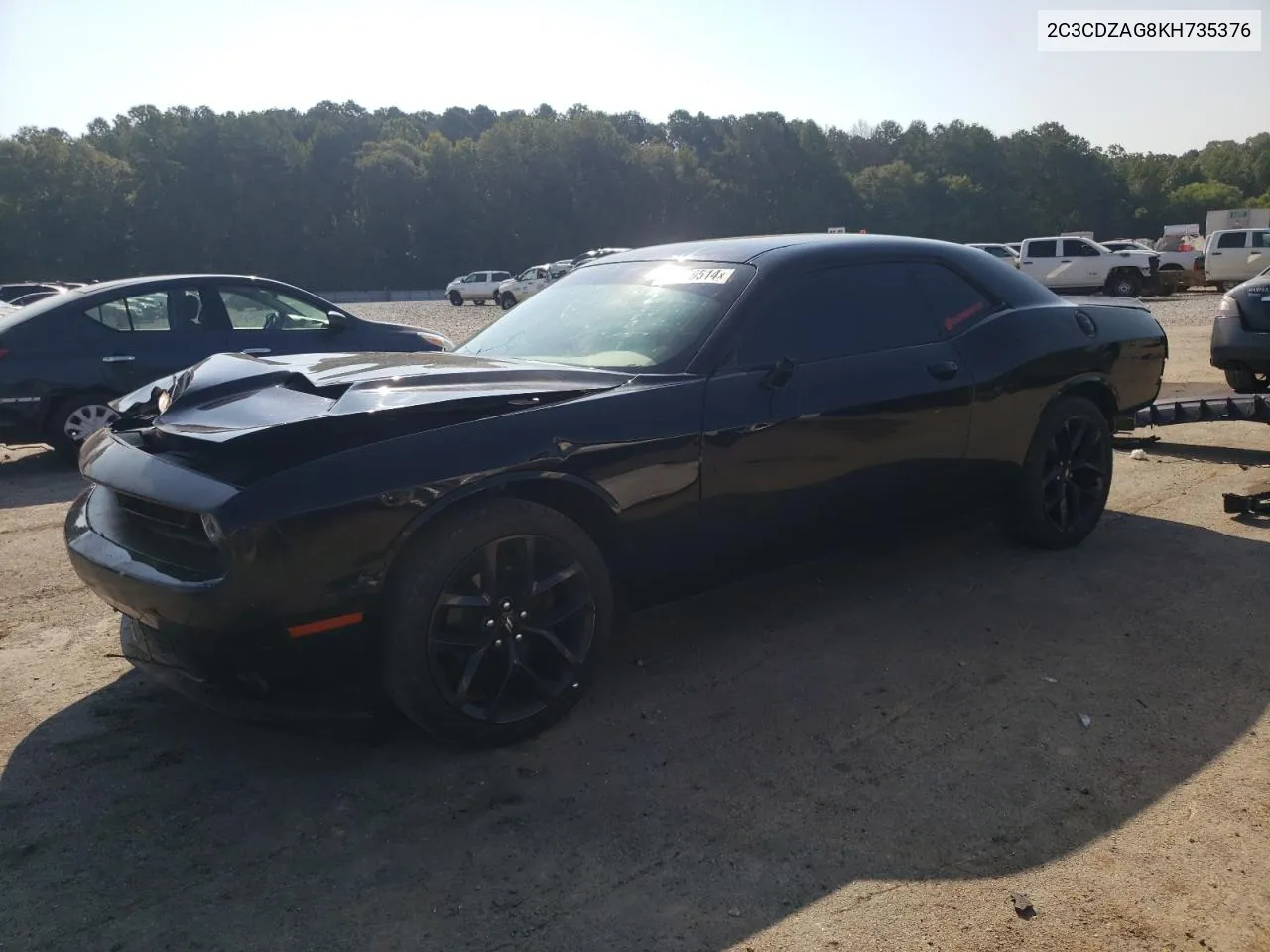 2019 Dodge Challenger Sxt VIN: 2C3CDZAG8KH735376 Lot: 66469514