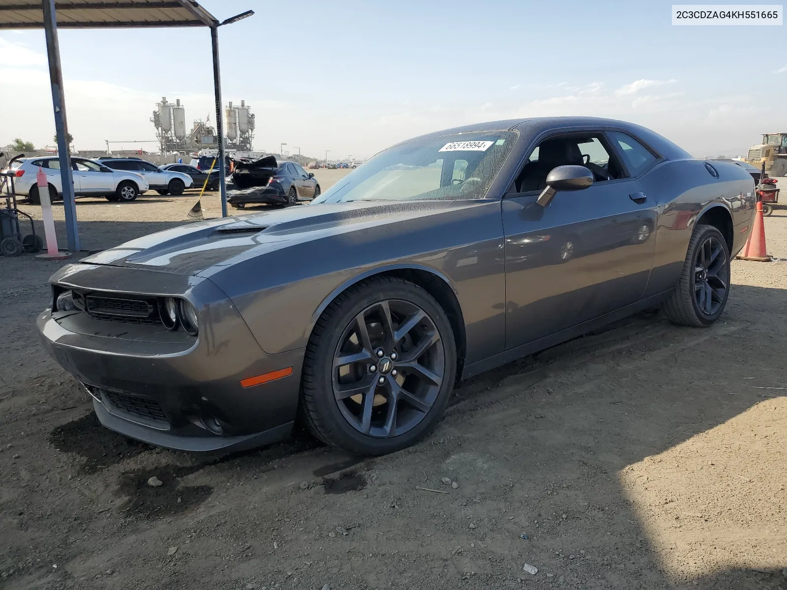 2019 Dodge Challenger Sxt VIN: 2C3CDZAG4KH551665 Lot: 66518994