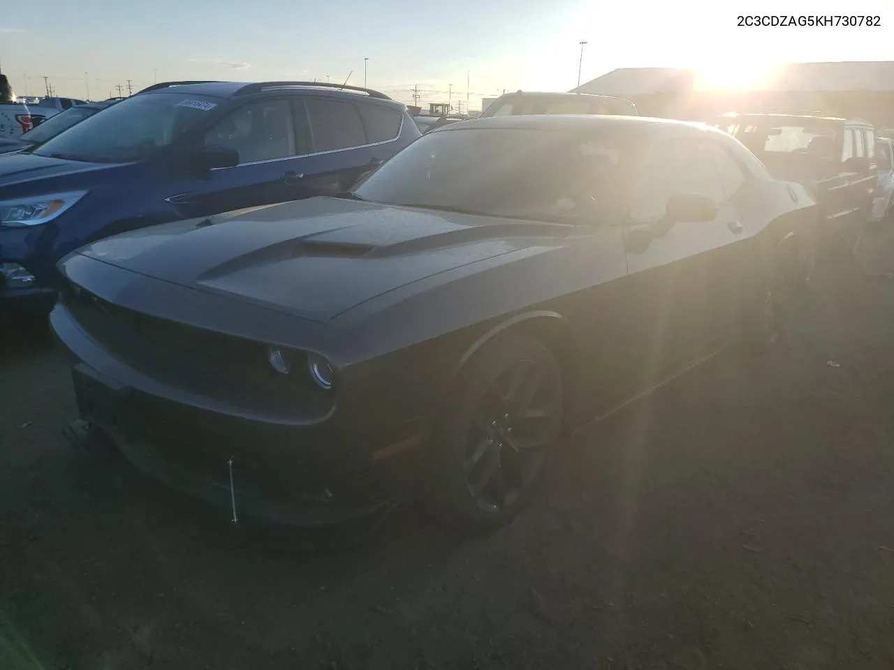 2019 Dodge Challenger Sxt VIN: 2C3CDZAG5KH730782 Lot: 66546834