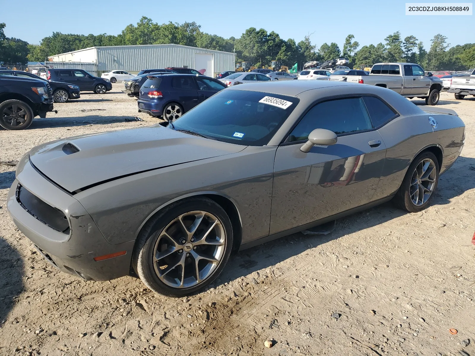 2019 Dodge Challenger Gt VIN: 2C3CDZJG8KH508849 Lot: 66935094