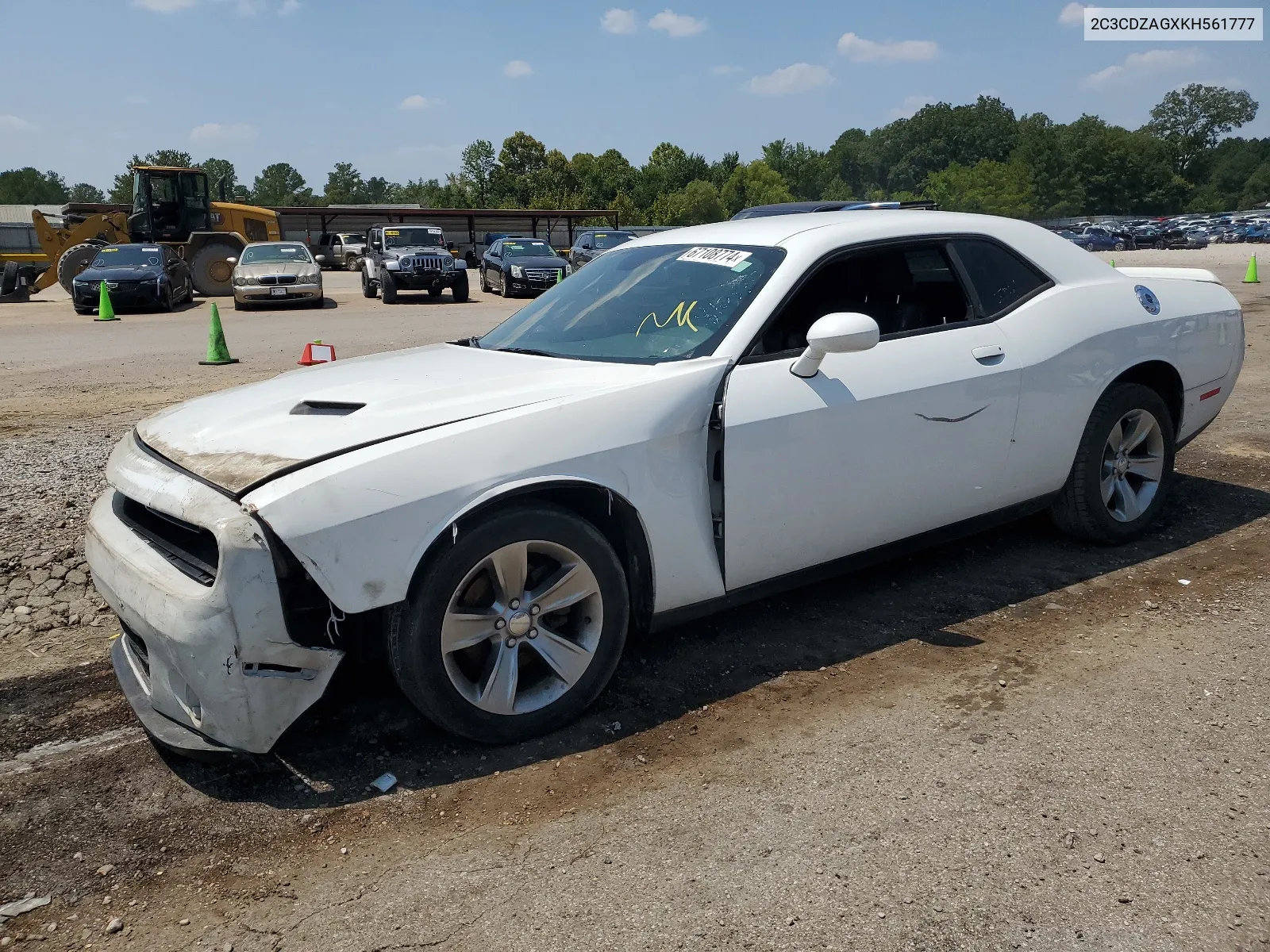 2019 Dodge Challenger Sxt VIN: 2C3CDZAGXKH561777 Lot: 67108774