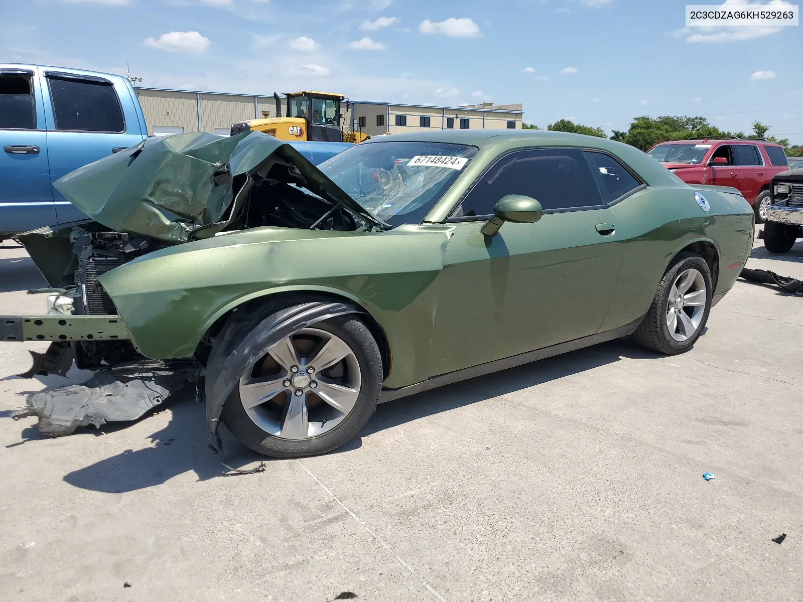 2019 Dodge Challenger Sxt VIN: 2C3CDZAG6KH529263 Lot: 67148424