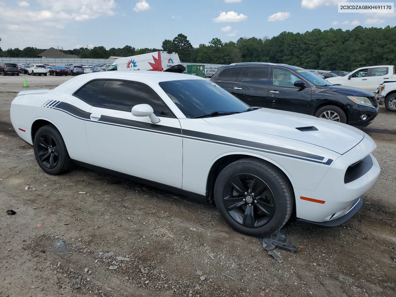 2019 Dodge Challenger Sxt VIN: 2C3CDZAG8KH691170 Lot: 67422854