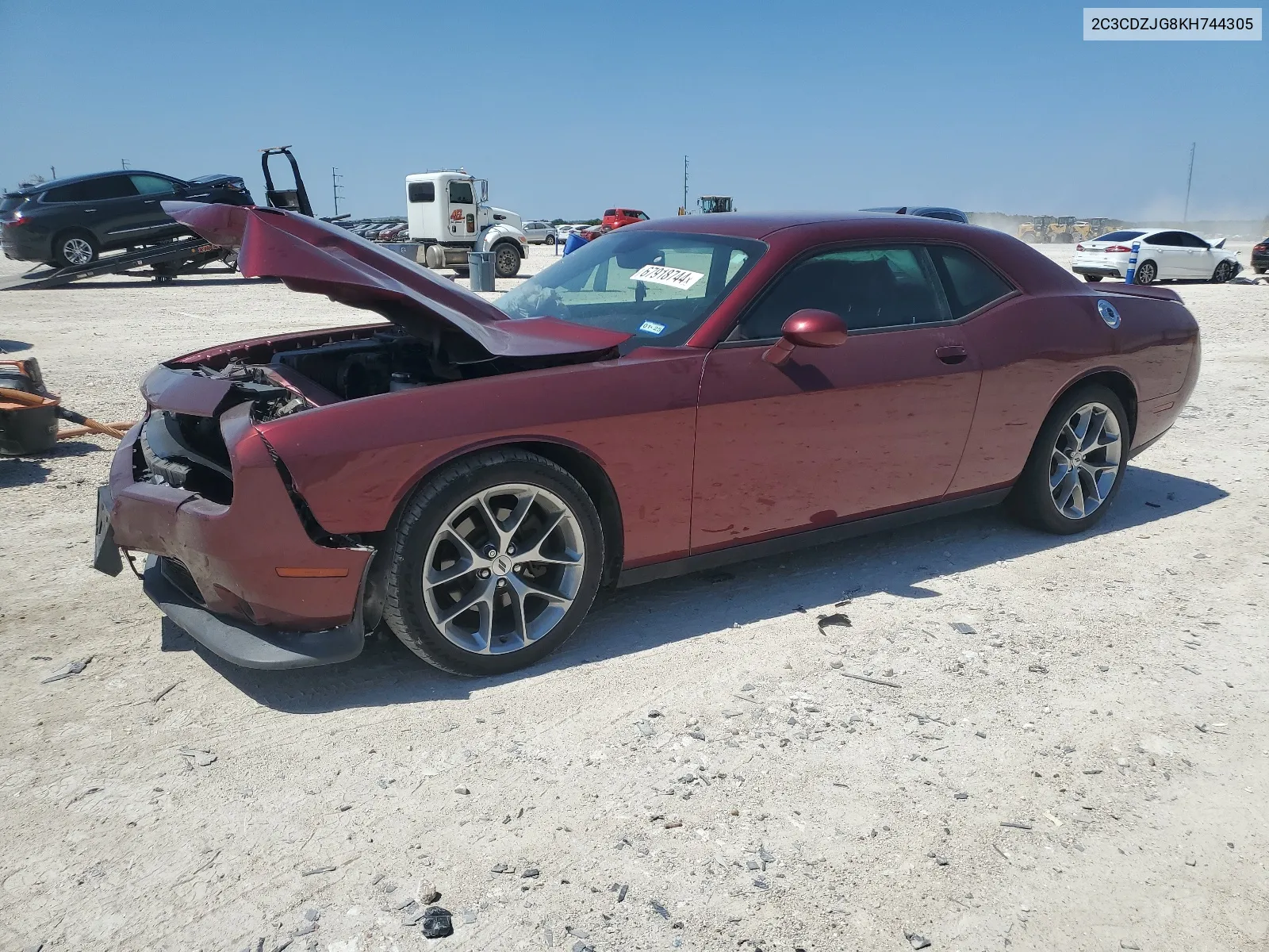 2C3CDZJG8KH744305 2019 Dodge Challenger Gt