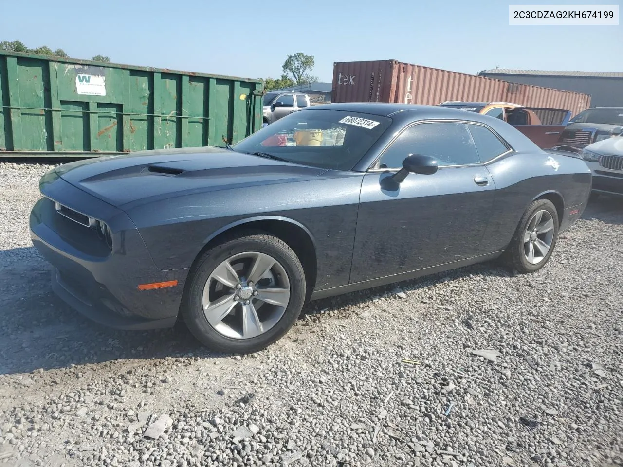 2C3CDZAG2KH674199 2019 Dodge Challenger Sxt