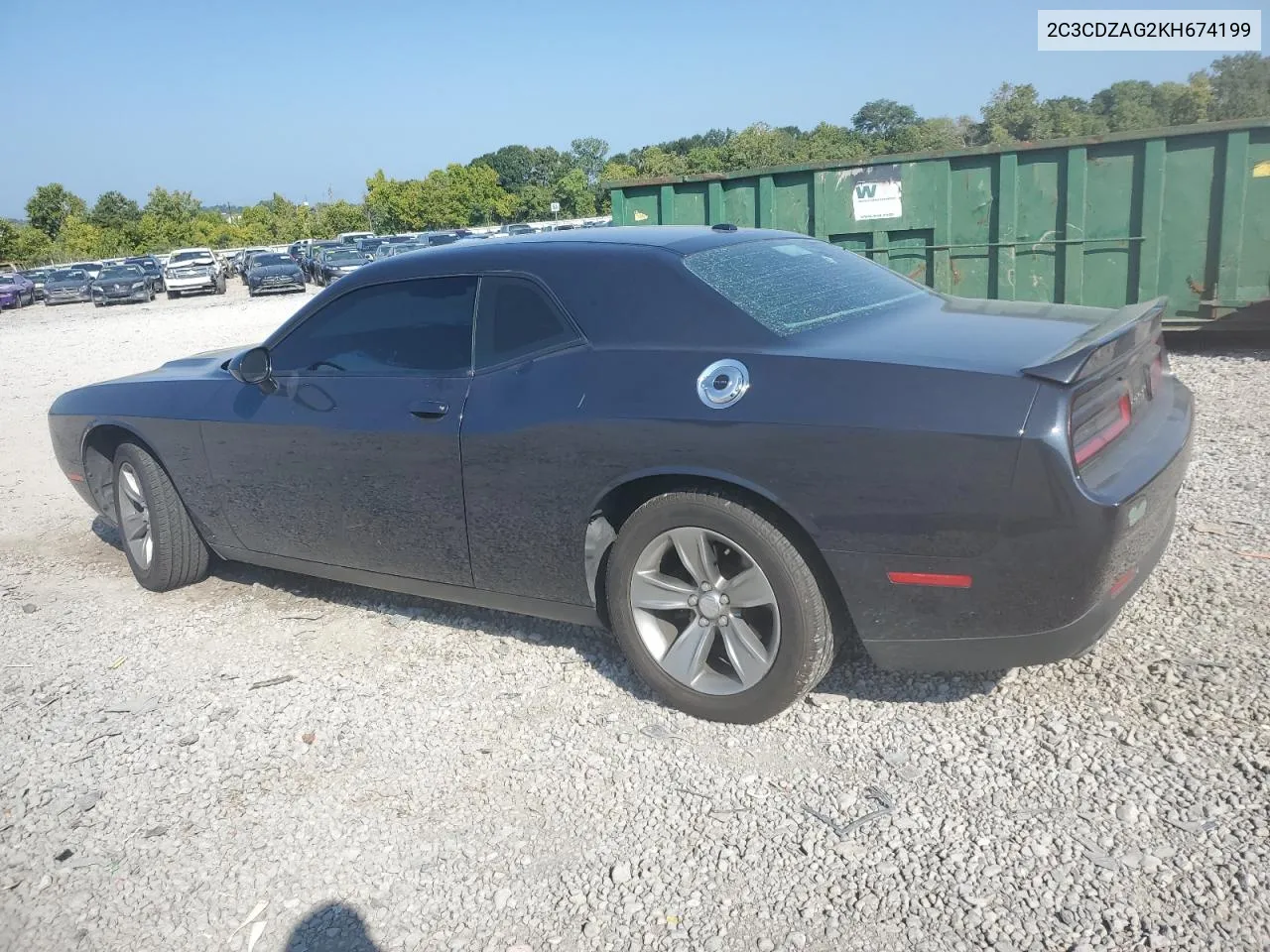 2C3CDZAG2KH674199 2019 Dodge Challenger Sxt