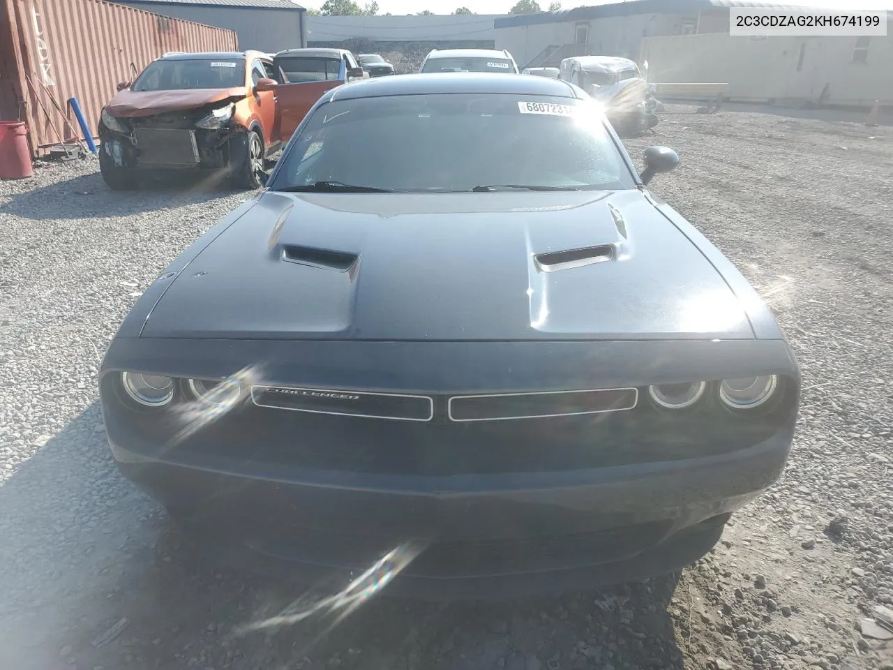 2019 Dodge Challenger Sxt VIN: 2C3CDZAG2KH674199 Lot: 68072314