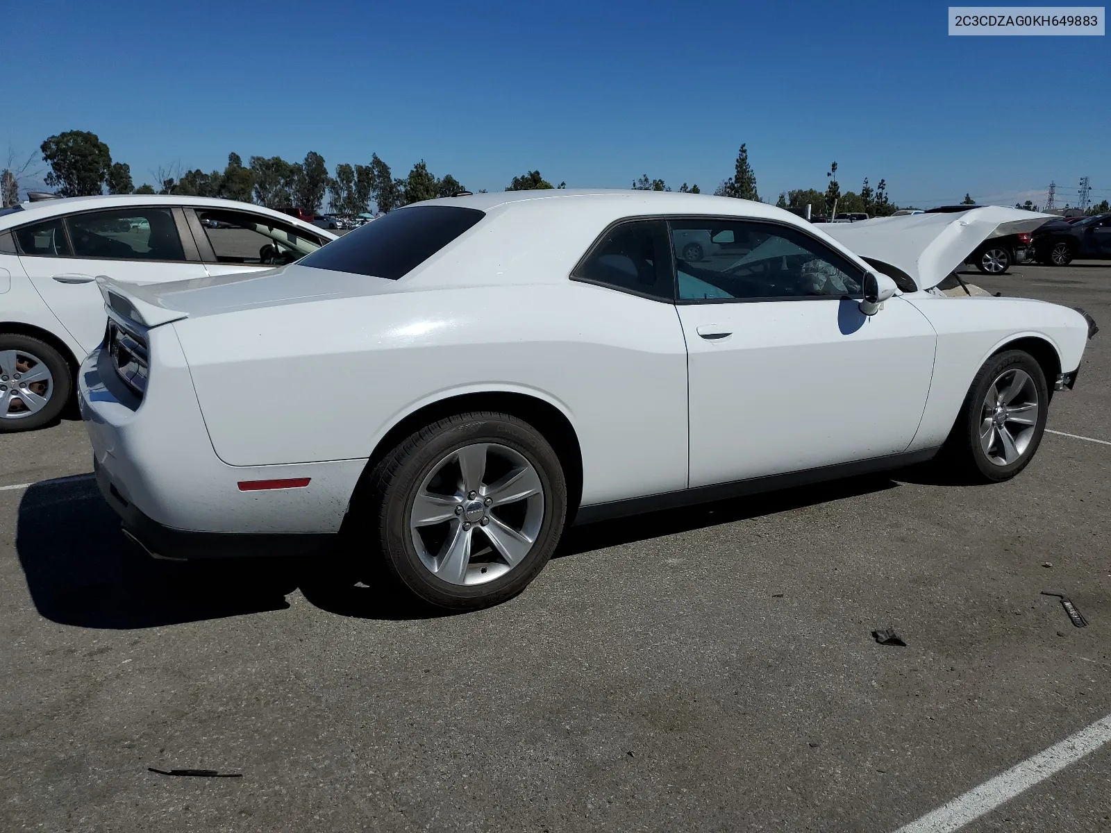 2019 Dodge Challenger Sxt VIN: 2C3CDZAG0KH649883 Lot: 68364834