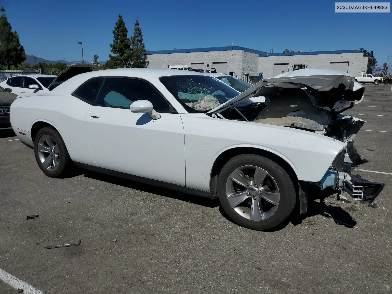 2019 Dodge Challenger Sxt VIN: 2C3CDZAG0KH649883 Lot: 68364834