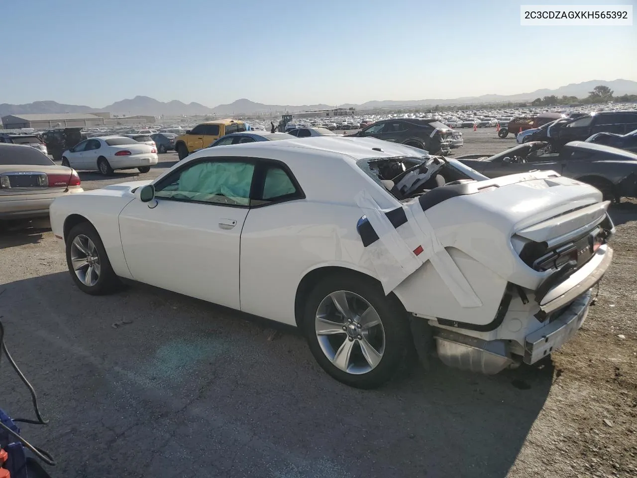 2019 Dodge Challenger Sxt VIN: 2C3CDZAGXKH565392 Lot: 68372414