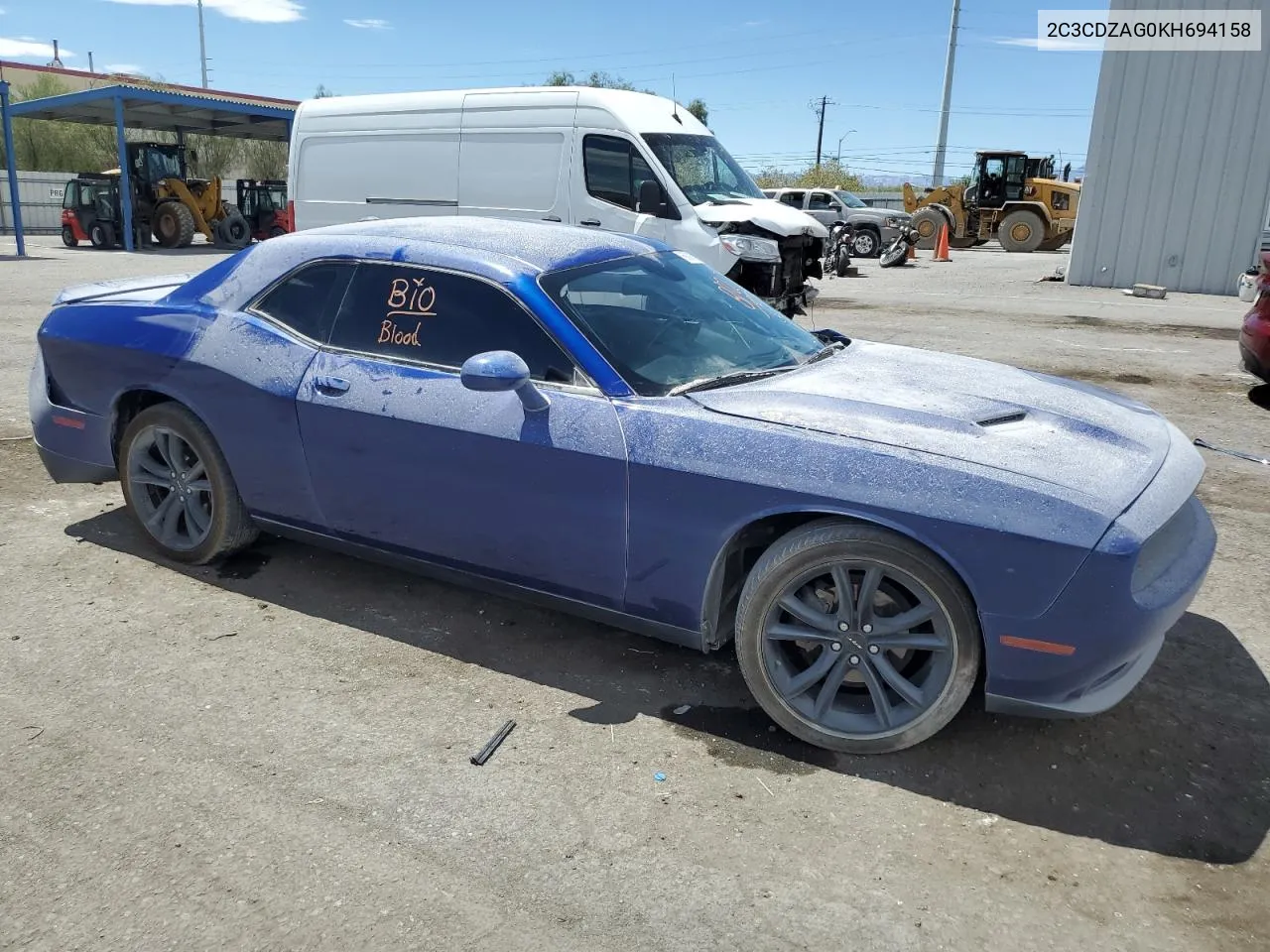 2019 Dodge Challenger Sxt VIN: 2C3CDZAG0KH694158 Lot: 68390084