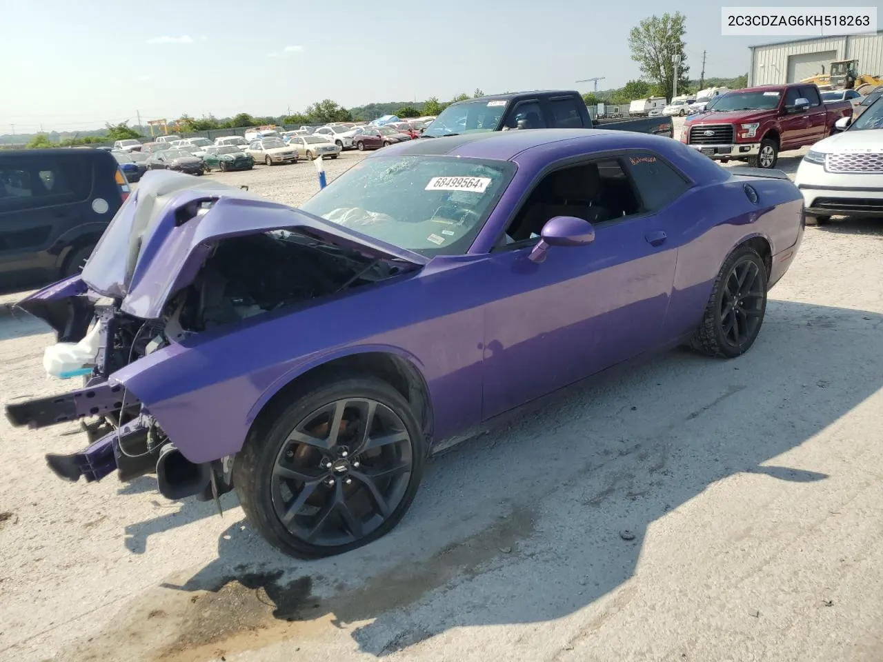 2C3CDZAG6KH518263 2019 Dodge Challenger Sxt