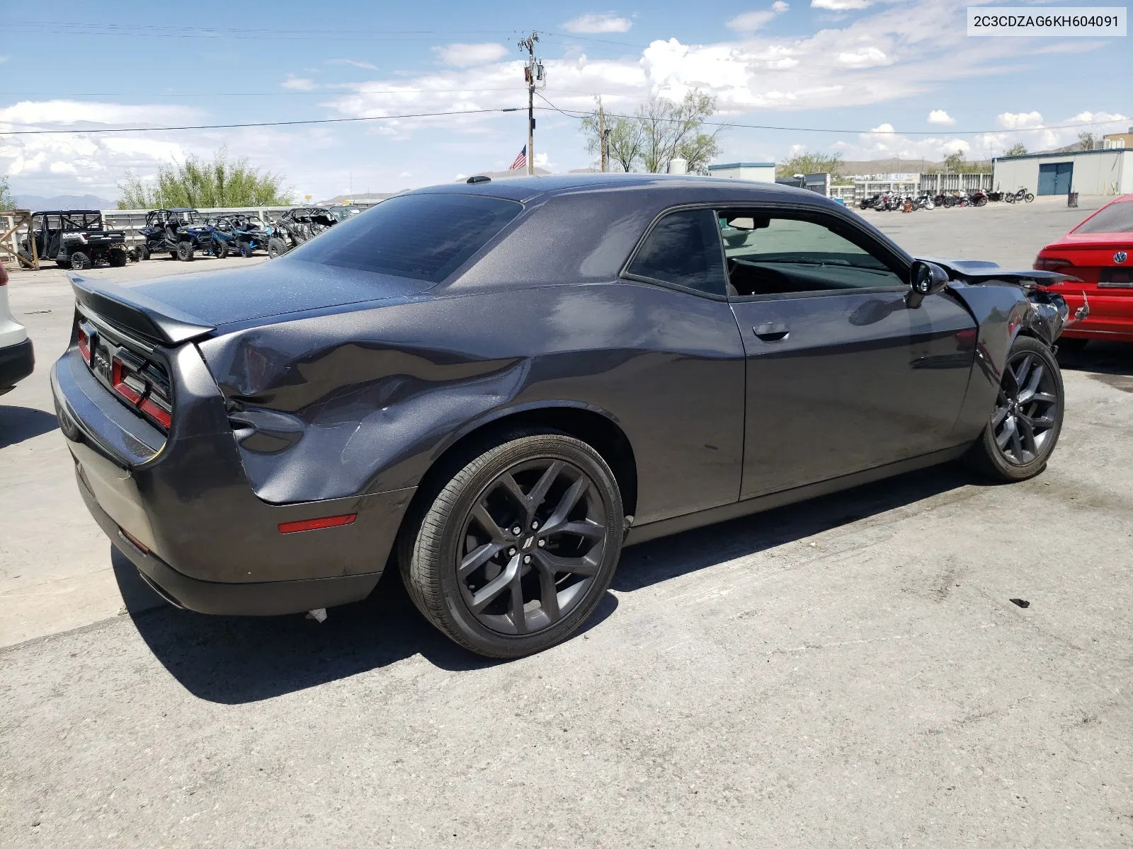 2019 Dodge Challenger Sxt VIN: 2C3CDZAG6KH604091 Lot: 68570234