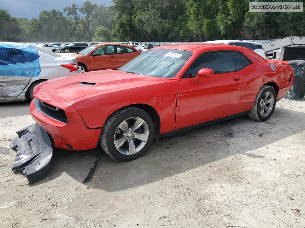 2019 Dodge Challenger Sxt VIN: 2C3CDZAG4KH561628 Lot: 68701554