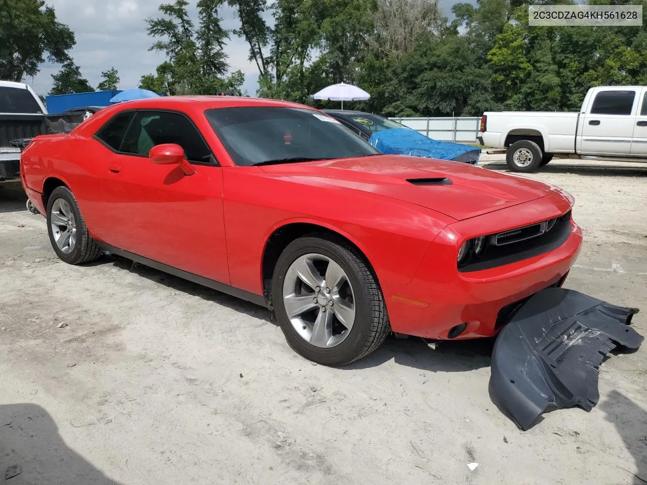 2019 Dodge Challenger Sxt VIN: 2C3CDZAG4KH561628 Lot: 68701554