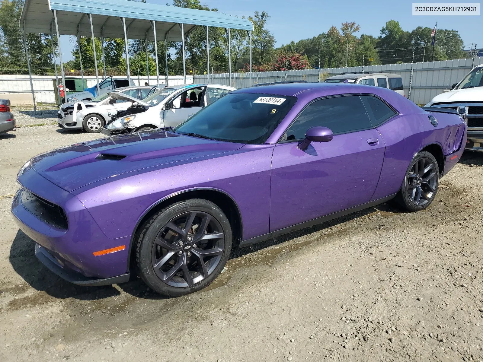 2C3CDZAG5KH712931 2019 Dodge Challenger Sxt