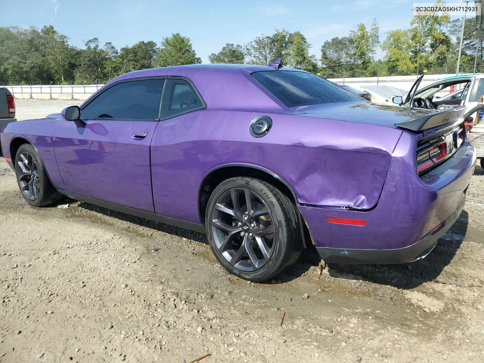 2019 Dodge Challenger Sxt VIN: 2C3CDZAG5KH712931 Lot: 68709104