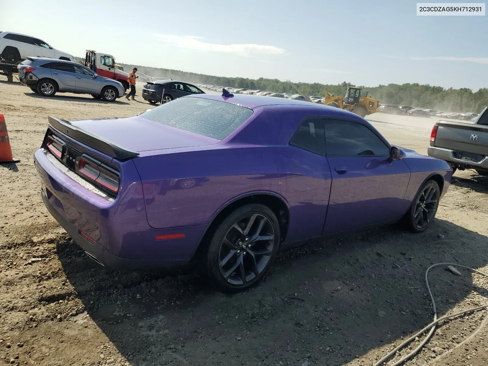 2019 Dodge Challenger Sxt VIN: 2C3CDZAG5KH712931 Lot: 68709104