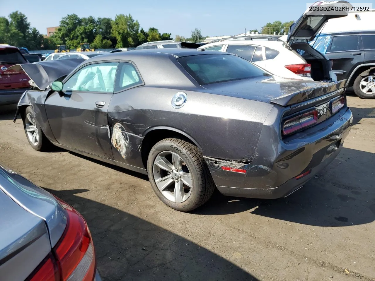 2C3CDZAG2KH712692 2019 Dodge Challenger Sxt