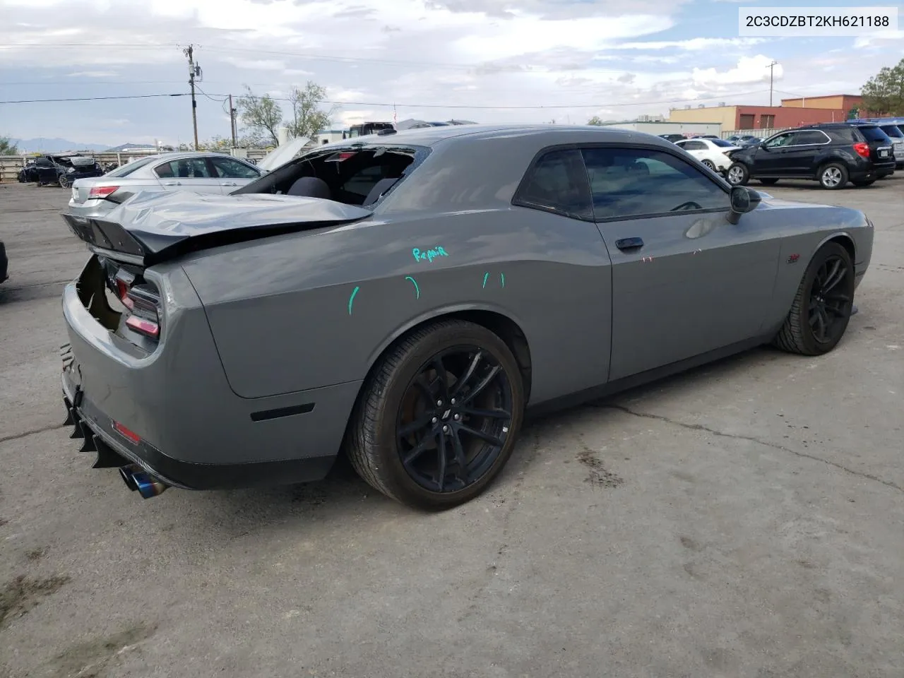 2019 Dodge Challenger R/T VIN: 2C3CDZBT2KH621188 Lot: 68947894