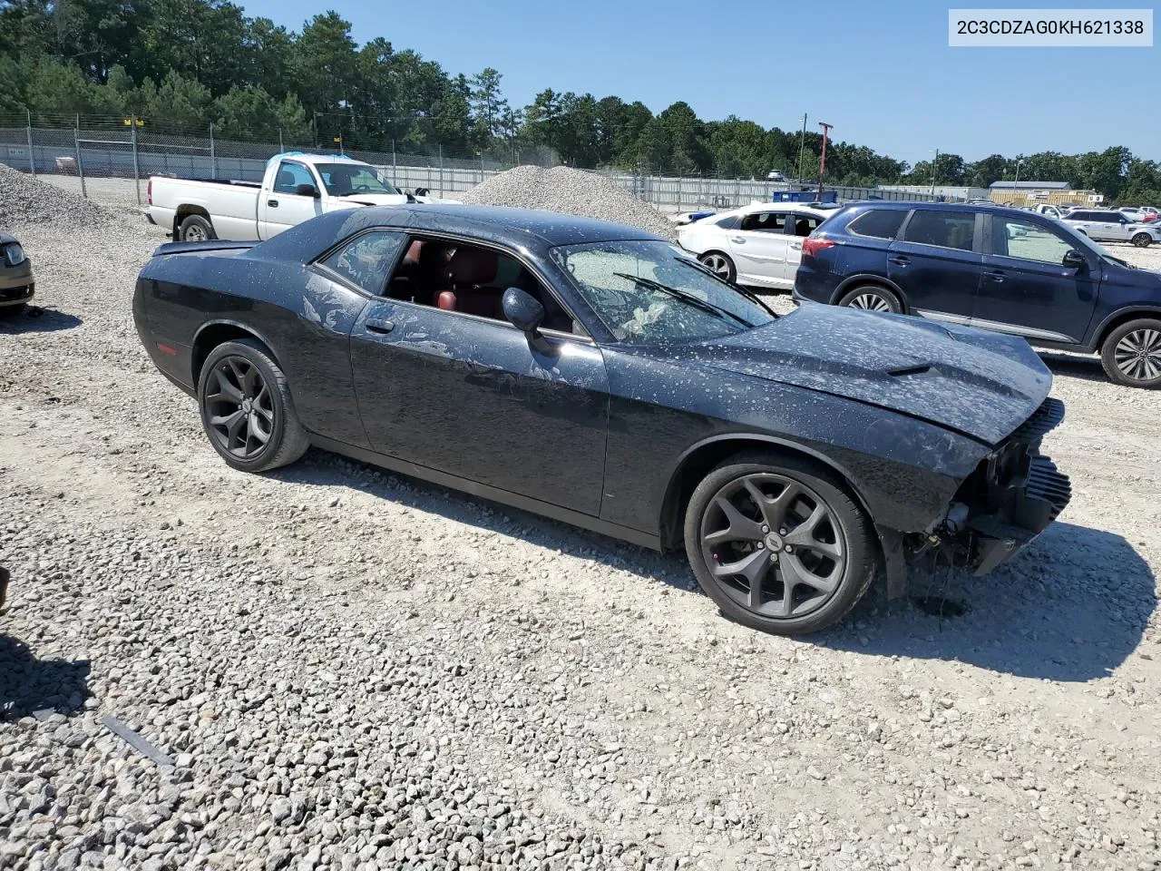 2C3CDZAG0KH621338 2019 Dodge Challenger Sxt