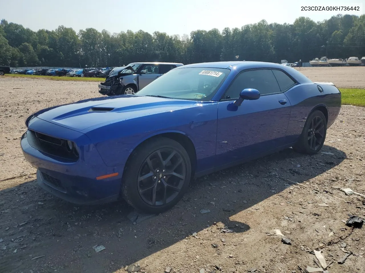 2019 Dodge Challenger Sxt VIN: 2C3CDZAG0KH736442 Lot: 69061714