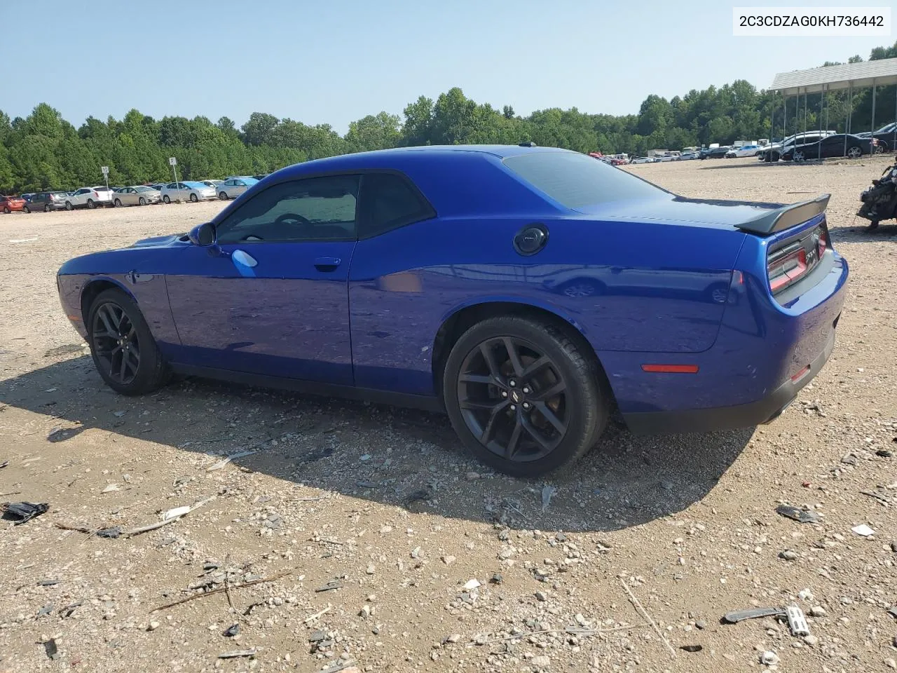 2019 Dodge Challenger Sxt VIN: 2C3CDZAG0KH736442 Lot: 69061714