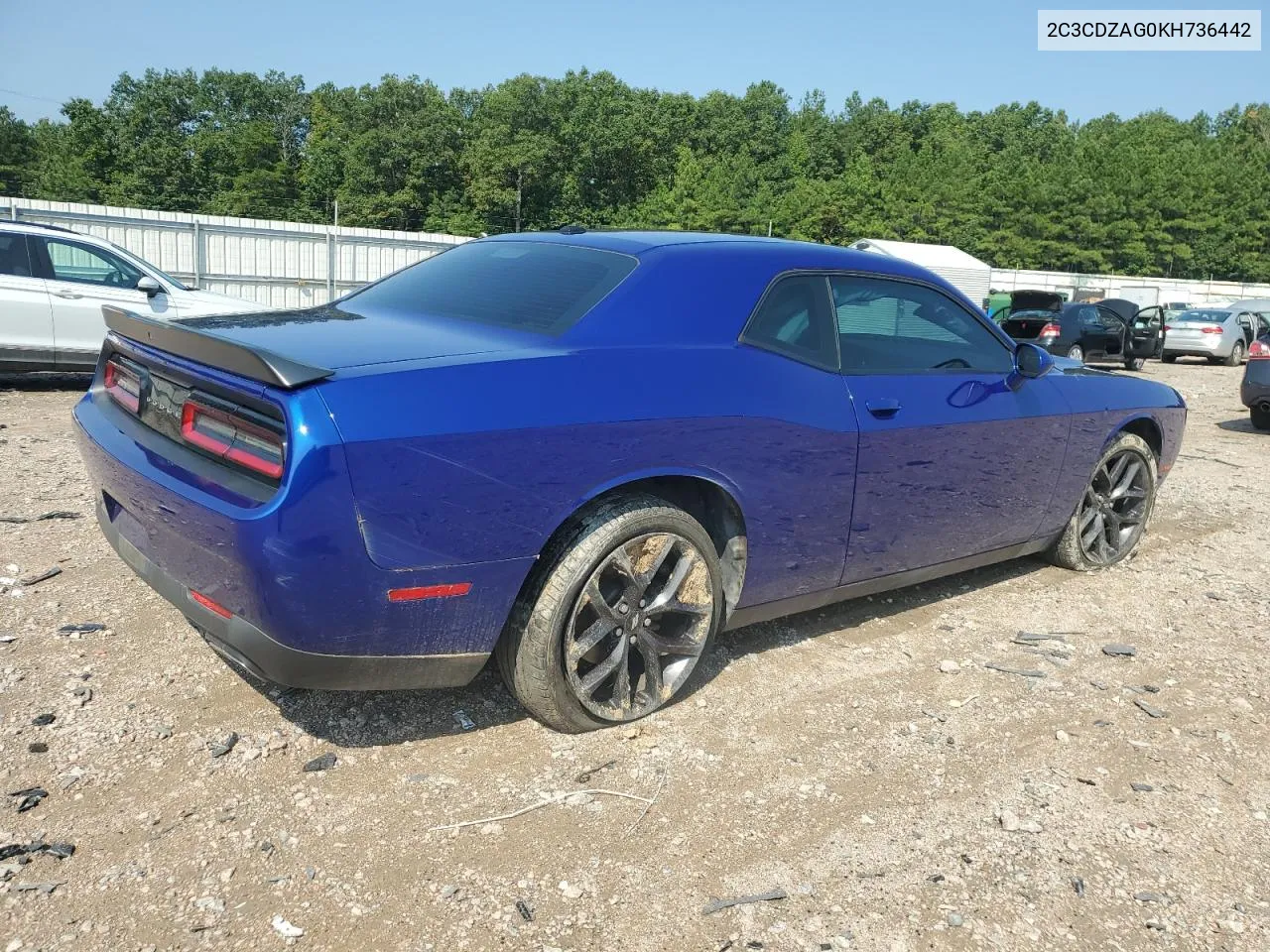 2019 Dodge Challenger Sxt VIN: 2C3CDZAG0KH736442 Lot: 69061714