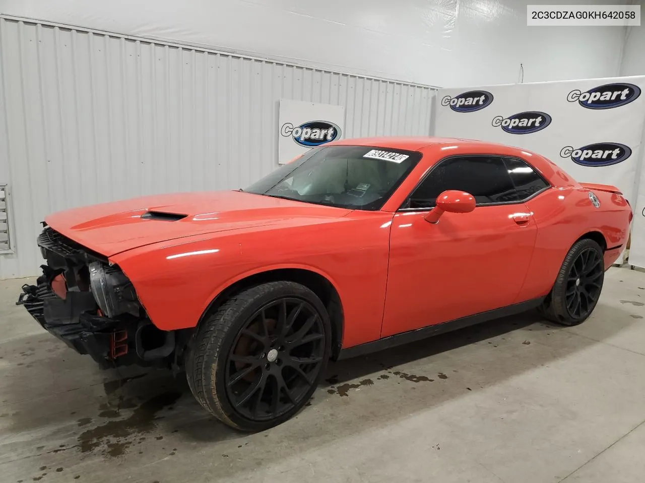 2019 Dodge Challenger Sxt VIN: 2C3CDZAG0KH642058 Lot: 69314274