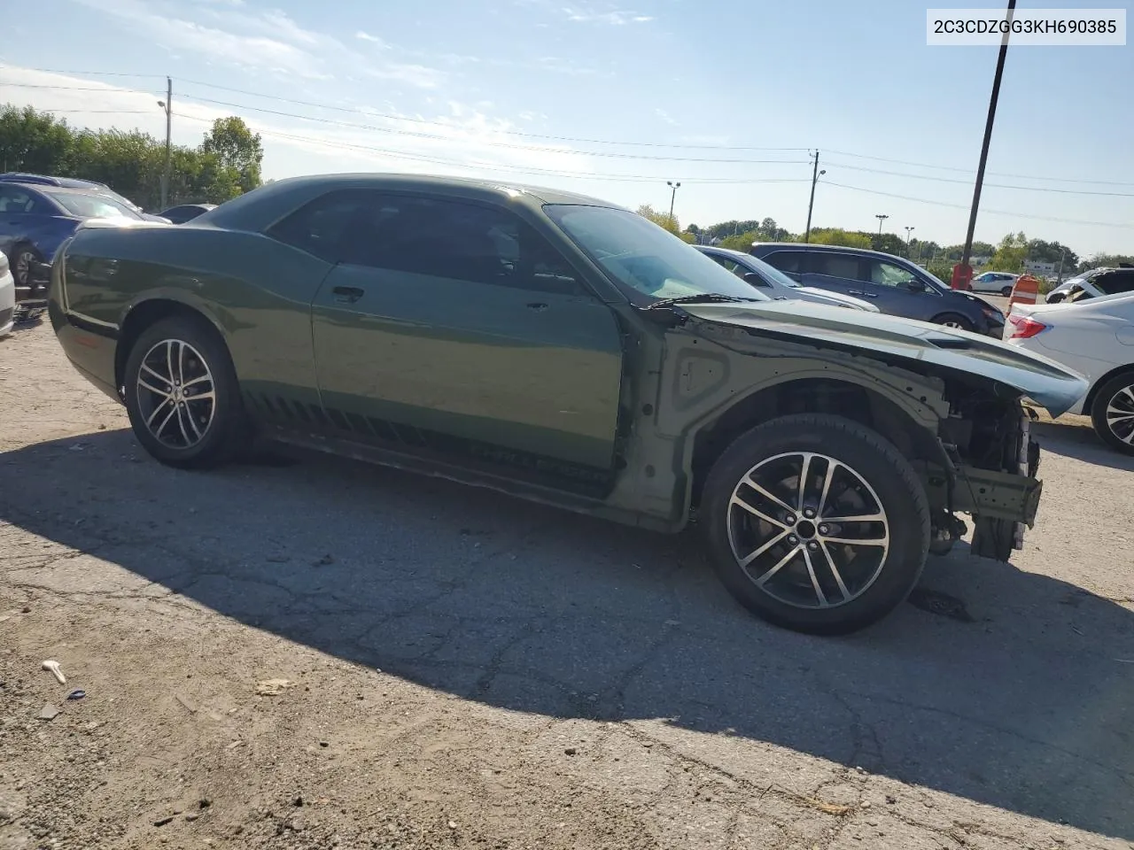 2C3CDZGG3KH690385 2019 Dodge Challenger Sxt