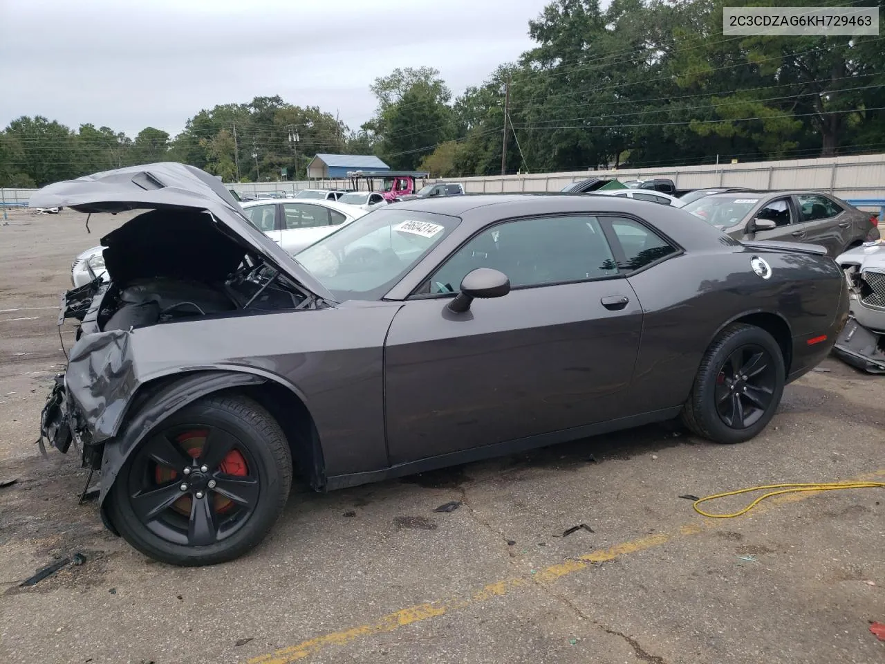 2019 Dodge Challenger Sxt VIN: 2C3CDZAG6KH729463 Lot: 69604314