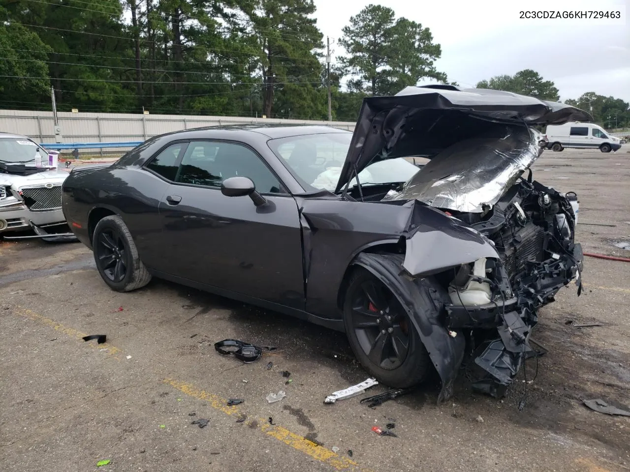 2019 Dodge Challenger Sxt VIN: 2C3CDZAG6KH729463 Lot: 69604314