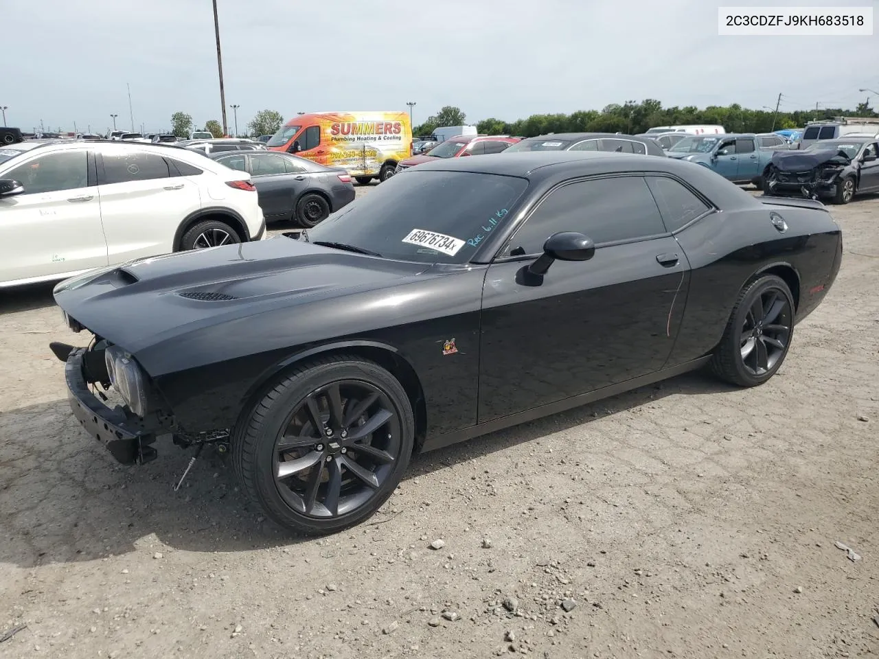 2019 Dodge Challenger R/T Scat Pack VIN: 2C3CDZFJ9KH683518 Lot: 69676734