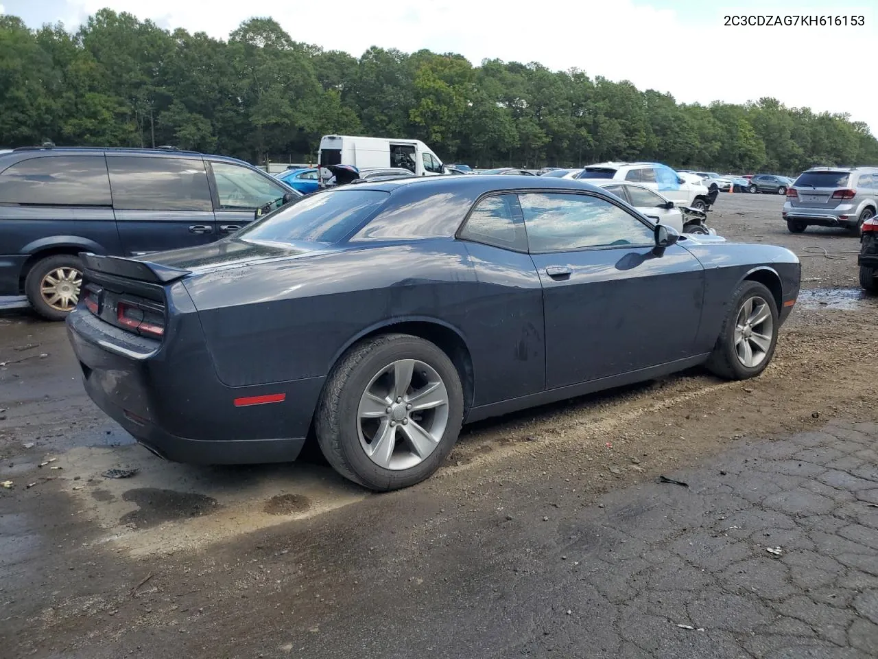 2019 Dodge Challenger Sxt VIN: 2C3CDZAG7KH616153 Lot: 69747074