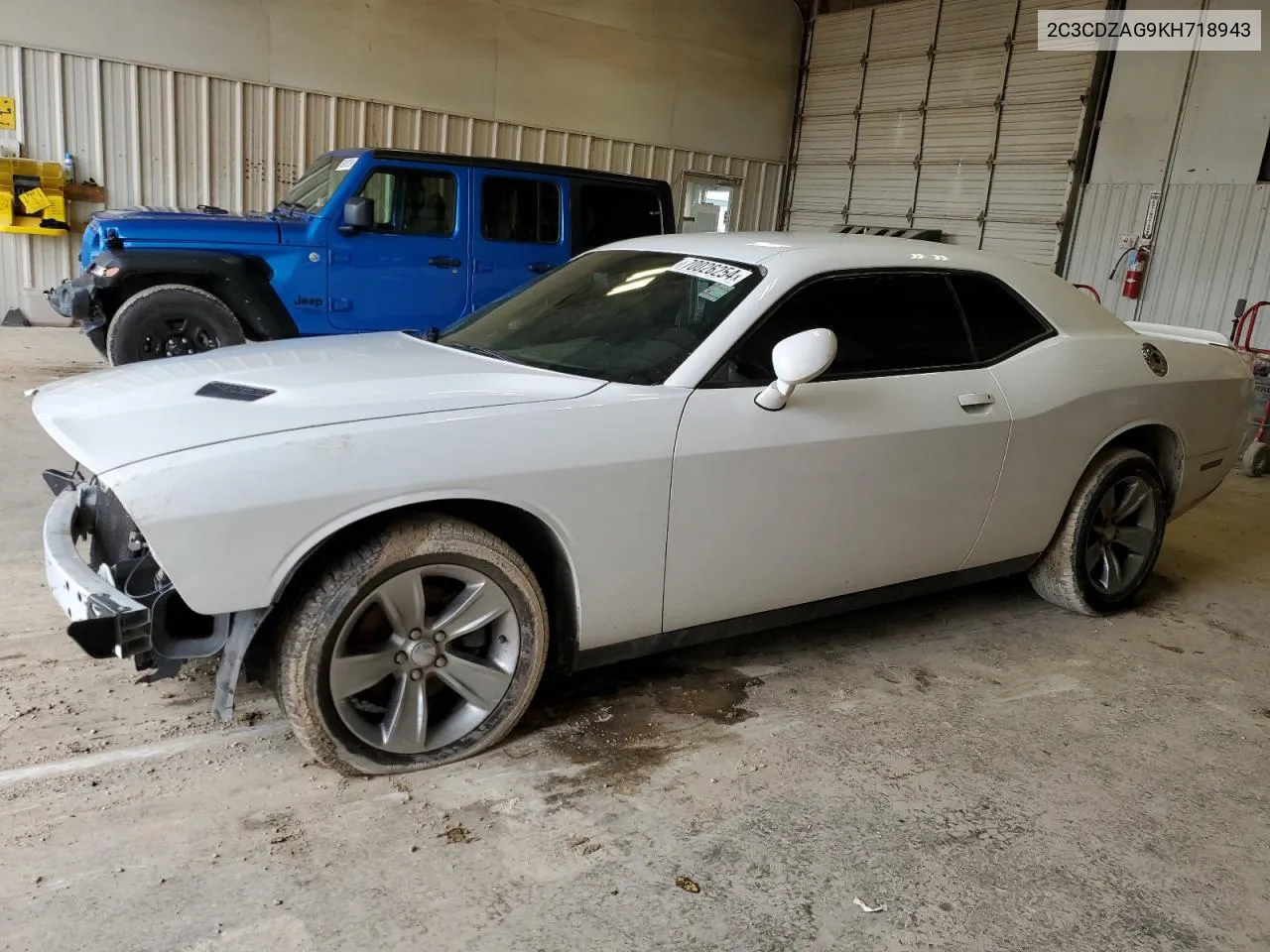 2019 Dodge Challenger Sxt VIN: 2C3CDZAG9KH718943 Lot: 70026254