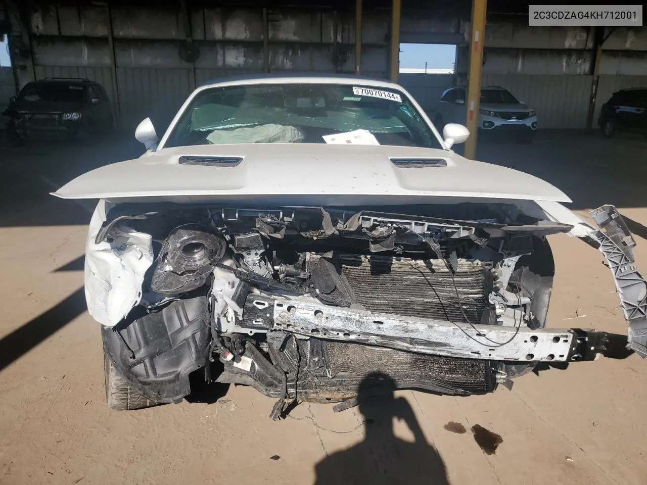 2019 Dodge Challenger Sxt VIN: 2C3CDZAG4KH712001 Lot: 70070144