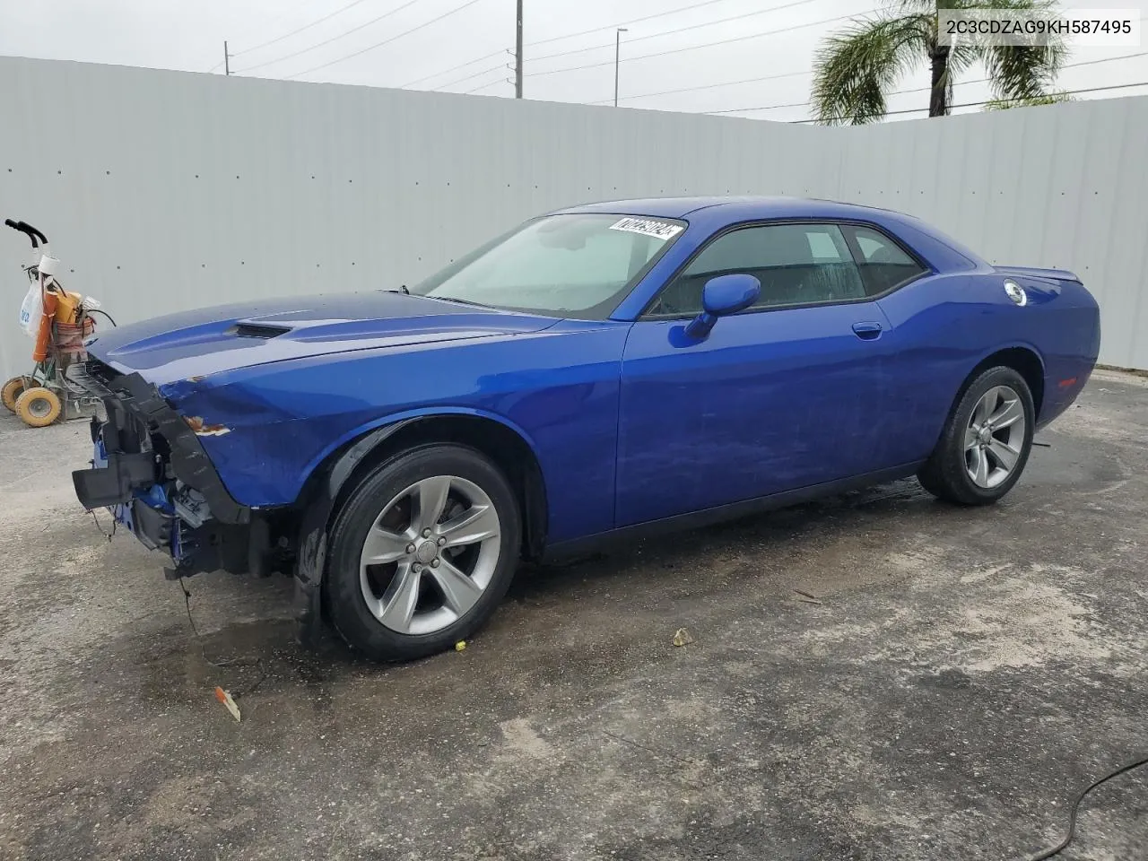 2019 Dodge Challenger Sxt VIN: 2C3CDZAG9KH587495 Lot: 70229024