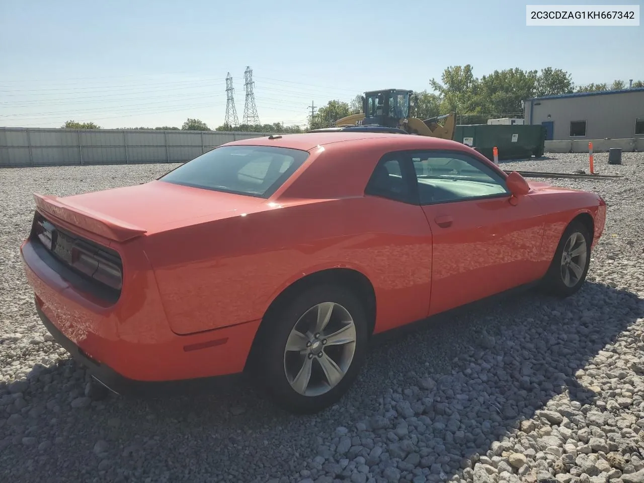 2C3CDZAG1KH667342 2019 Dodge Challenger Sxt