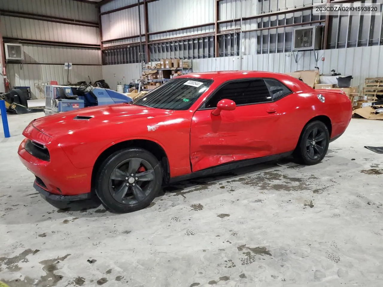 2019 Dodge Challenger Sxt VIN: 2C3CDZAG2KH593820 Lot: 70380544