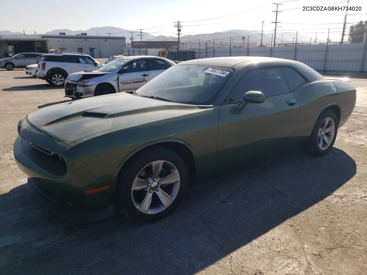 2019 Dodge Challenger Sxt VIN: 2C3CDZAG8KH734020 Lot: 70527754