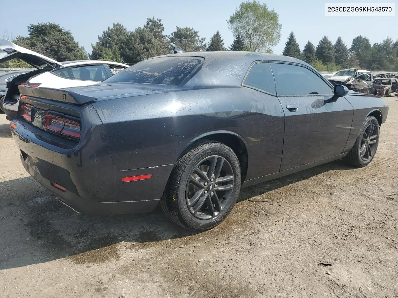 2019 Dodge Challenger Sxt VIN: 2C3CDZGG9KH543570 Lot: 70601114