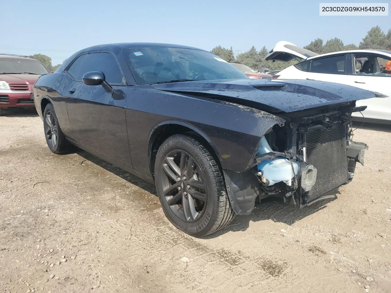 2019 Dodge Challenger Sxt VIN: 2C3CDZGG9KH543570 Lot: 70601114