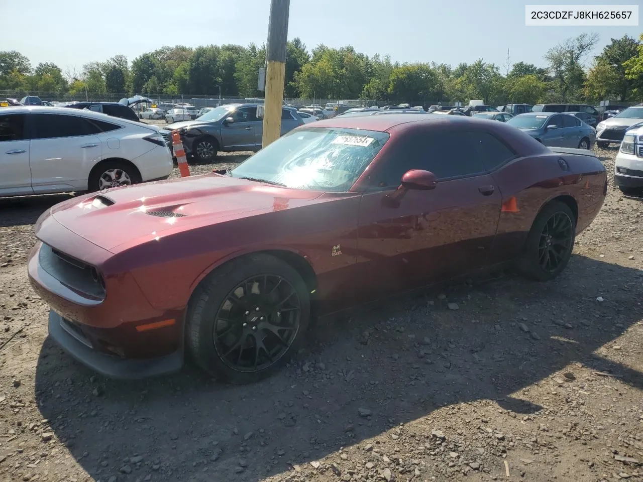 2019 Dodge Challenger R/T Scat Pack VIN: 2C3CDZFJ8KH625657 Lot: 70657654