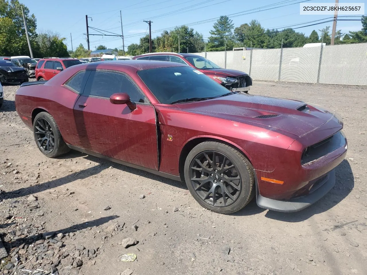 2019 Dodge Challenger R/T Scat Pack VIN: 2C3CDZFJ8KH625657 Lot: 70657654