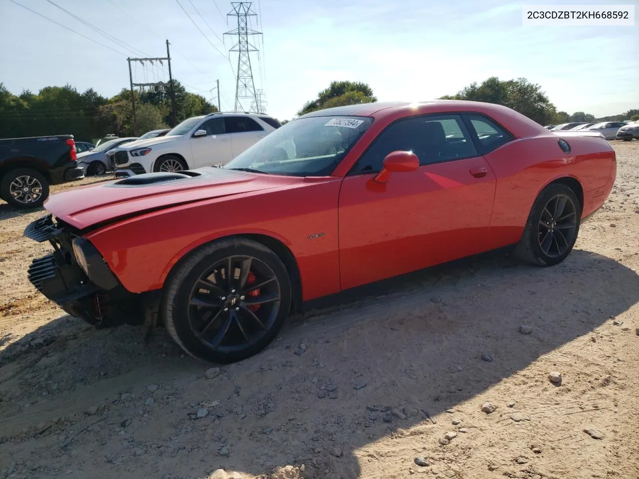 2019 Dodge Challenger R/T VIN: 2C3CDZBT2KH668592 Lot: 70827594