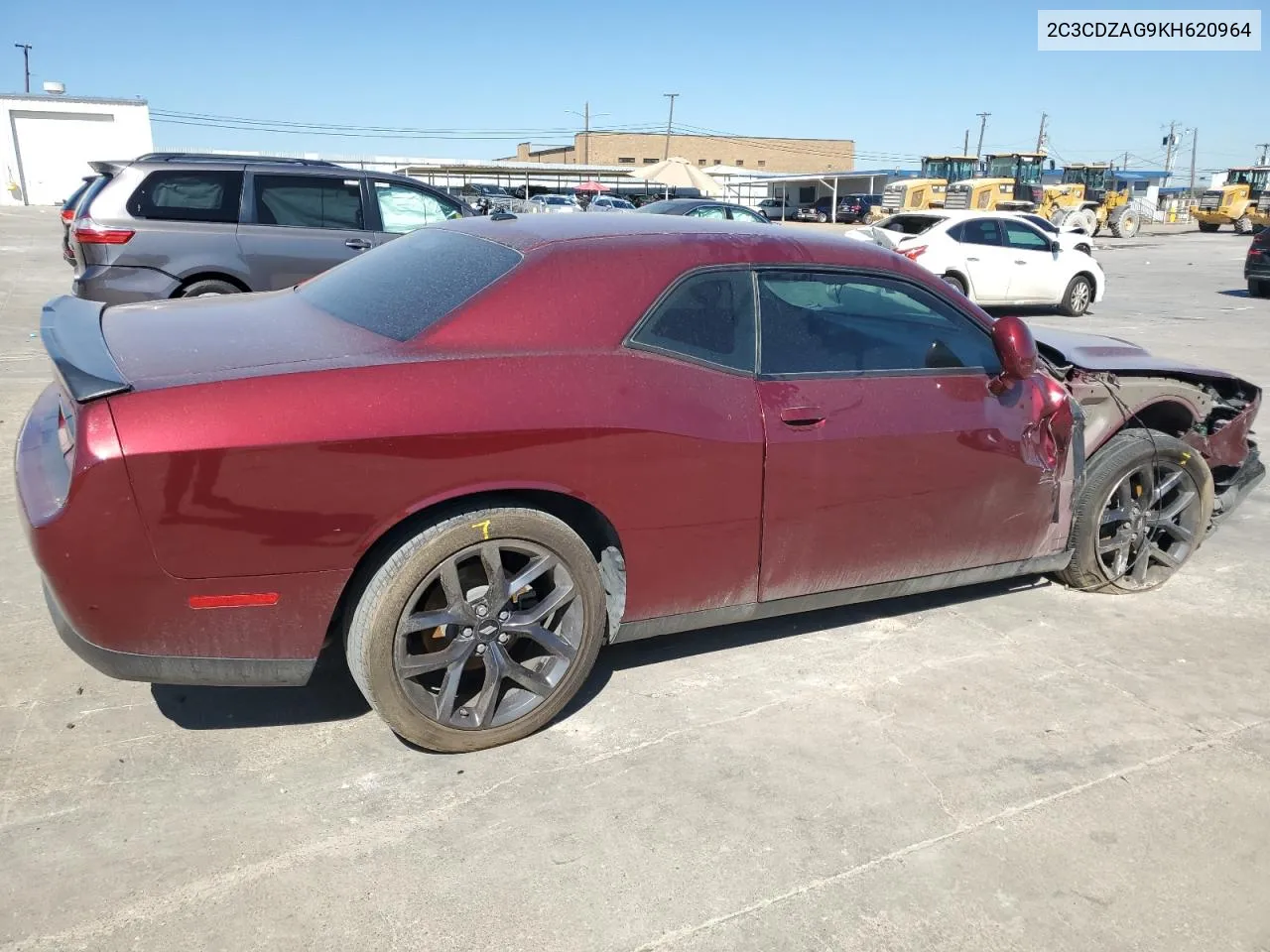 2019 Dodge Challenger Sxt VIN: 2C3CDZAG9KH620964 Lot: 70866534